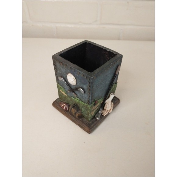Golf Pen Holder Office Desk Organizer Resin Detailed - Picture 9 of 13
